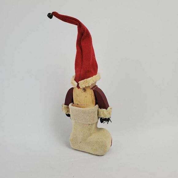Wooden Santa Clause Christmas Holiday Ornament Decor - Picture 2 of 3